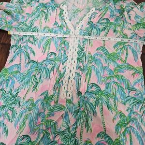 Lilly Pulitzer Dress Hollie Tunic Dress Ponk Blossom Suite Views Size Large